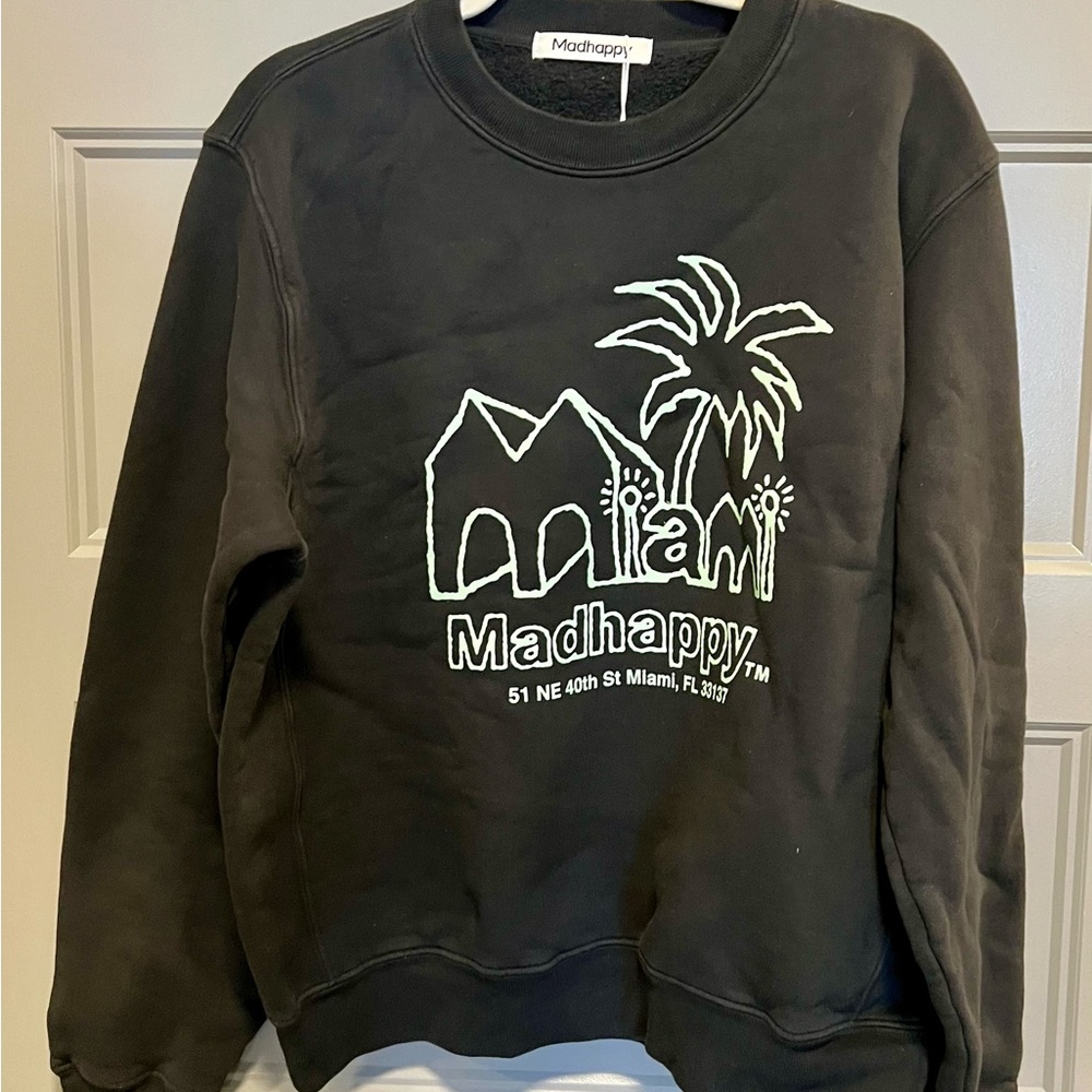 Madhappy Black Miami Graphic Sweatshirt